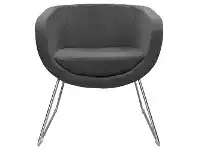 LivingStyles Splash Cube Fabric Armchair, Charcoal offer