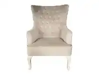 LivingStyles Cassie Velvet Fabric Armchai, Sandstone offer