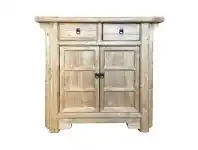 LivingStyles Wanli Reclaimed Elm Timber 2 Door 2 Drawer Oriental Sideboard, 90cm offer