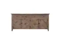 LivingStyles Morocco Reclaimed Elm Timber 4 Door 4 Drawer Buffet Table, 180cm offer