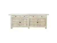 LivingStyles Jiajing Reclaimed Elm Timber 4 Door 4 Drawer Oriental Sideboard, 220cm offer