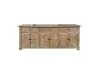 LivingStyles Fauchey Reclaimed Elm Timber 6 Door 3 Drawer Buffet Table, 200cm, Natural offer