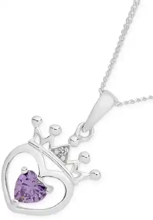 Angus & Coote Sterling silver amethyst pendant offer