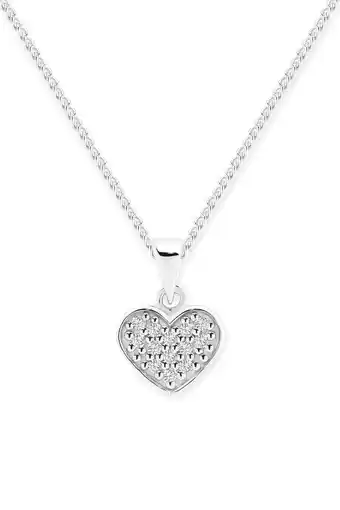 Angus & Coote Sterling silver heart pendant offer