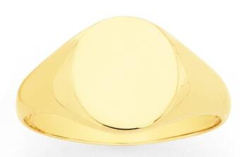 Goldmark 9ct gold round signet ring offer
