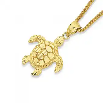 Goldmark 9ct gold turtle pendant offer