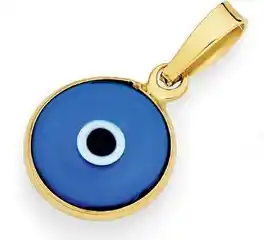 Goldmark 9ct gold round evil eye pendant offer