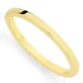Goldmark 9ct gold 1.5mm hollow stacker ring offer
