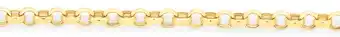 9ct gold 45cm solid round belcher chain