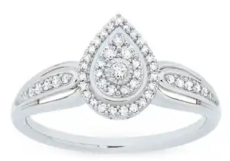Goldmark 9ct white gold diamond ring offer
