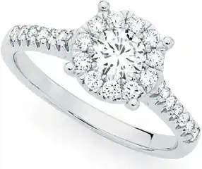 Goldmark Alora by goldmark 14ct white gold lab grown diamond ring offer