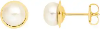 Goldmark 9ct gold cultured freshwater pearl gold framed earrings offer