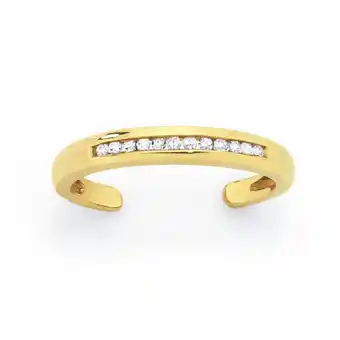 Goldmark 9ct gold diamond set toe ring offer