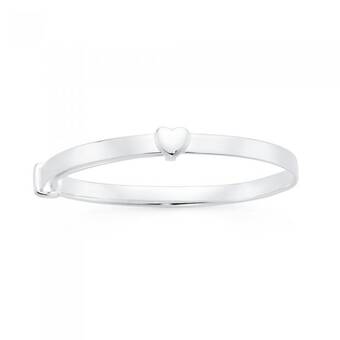 Goldmark Sterling silver heart expandable bangle offer
