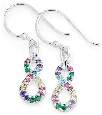 Sterling silver cubic zirconia earrings