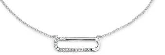 Goldmark Sterling silver cubic zirconia necklet offer