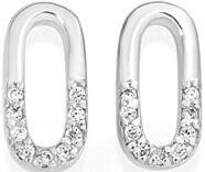Goldmark Sterling silver cubic zirconia stud earrings offer