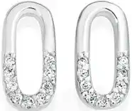 Goldmark Sterling silver cubic zirconia stud earrings offer