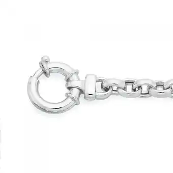 Goldmark Sterling silver 19cm oval belcher with bolt clip bracelet offer