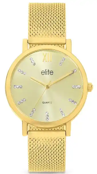 Goldmark Elite ladies gold tone watch offer