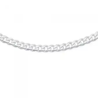 Sterling silver 55cm curb gents chain
