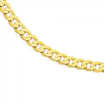 Goldmark 9ct gold 55cm solid curb gents chain offer