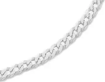 Goldmark Sterling silver 55cm flat curb gents chain offer