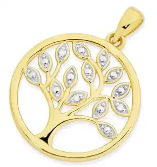 Goldmark 9ct gold diamond tree of life pendant offer