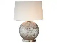 LivingStyles Lustre Glass Table Lamp, Ball, Clear offer
