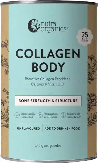 healthylife Nutra organics collagen body bone strength & structure powder 450g offer