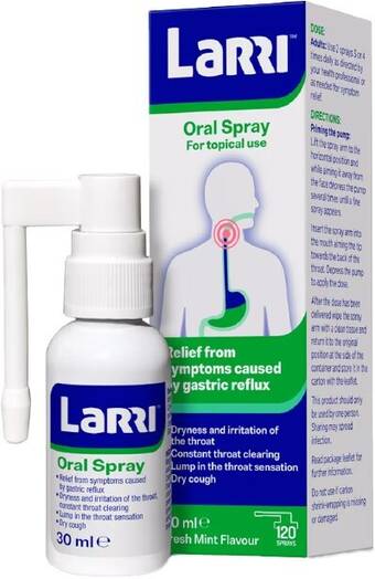 healthylife Larri oral spray gastric reflux 30ml offer
