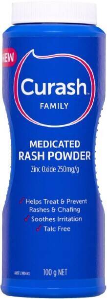 healthylife Curash family talc free medicated rash powder 100g offer