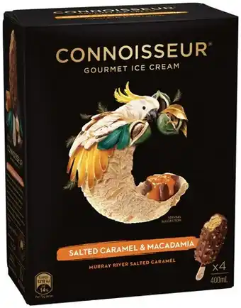 IGA Connoisseur gourmet ice cream 4‑6 pack selected varieties offer