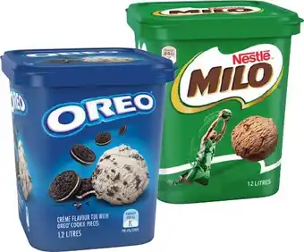 IGA Nestlé oreo or milo ice cream 1.2 litre offer