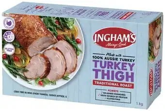 Ingham's turkey thigh traditional roast 1kg
