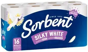 IGA Sorbent silky white toilet rolls 16 pack offer