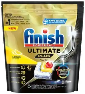 IGA Finish ultimate all in one lemon dishwashing tabs 45 pack offer