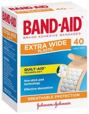 IGA Band‑aid plastic strips extra wide 40 pack offer