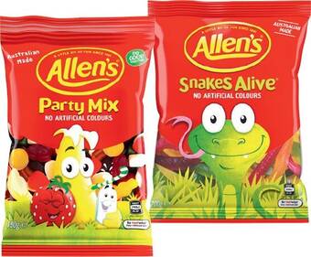 IGA Allen’s medium bag 140-200g selected varieties offer