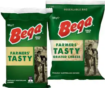 IGA Bega grated cheese or block 500g selected varieties offer