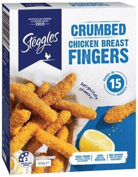 IGA Steggles crumbed chicken nuggets or fingers 400g offer