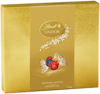 IGA Lindt lindor chocolate gift box 147‑150g selected varieties offer