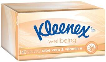 IGA Kleenex wellbeing facial tissues 3 ply 140 pack selected varieties offer