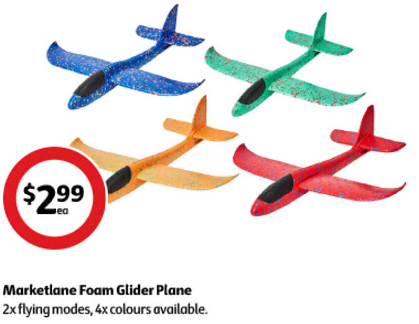 Marketlane Foam Glider Plane offer at Coles