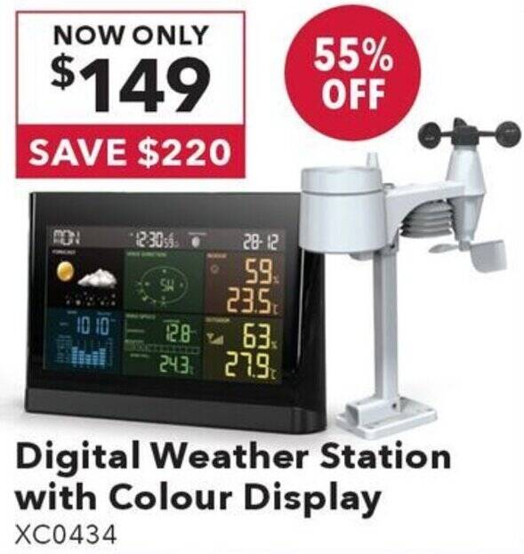 Digital Weather Station with Colour Display offer at Jaycar Electronics