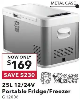 Jaycar Electronics 25L 12/24V Portable Fridge/Freezer offer