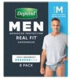 National Pharmacies Depend Real Fit Underwear Male Medium 8 Pack offer
