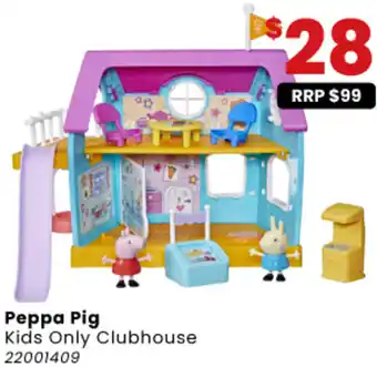 Toymate Peppa Pig Kids Only Clubhouse offer