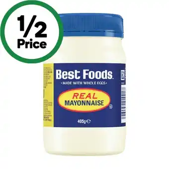 Woolworths Best foods real mayonnaise 405g offer