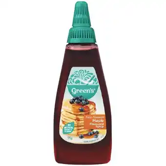 Woolworths Green’s maple flavoured syrup 375g offer